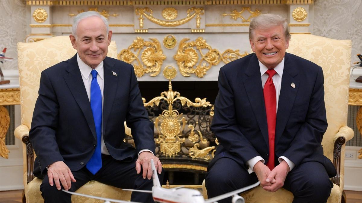 Trump y Netanyahu, en una reunión en Washington.