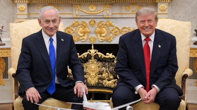 Trump y Netanyahu, en una reunión en Washington.