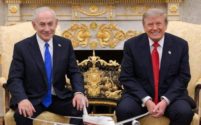 Trump y Netanyahu, en una reunión en Washington.