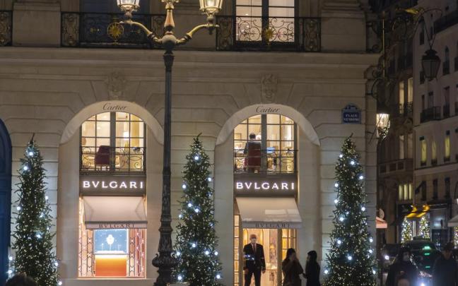 Imagen de la joyería Bulgari asaltada en parís por tres individuos.