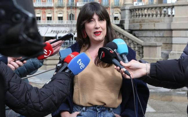 La portavoz de la campaña electoral de EH Bildu, Oihana Etxebarrieta
