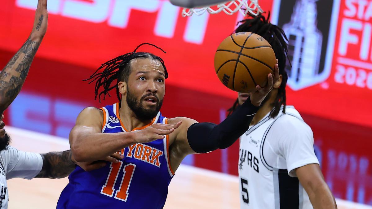 El jugador de los New York Knicks, Jalen Brunson, en las Finales de la NBA contra los San Antonio Spurs