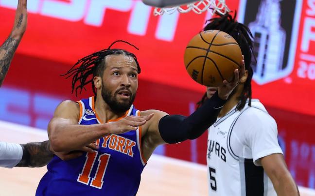 El jugador de los New York Knicks, Jalen Brunson, en las Finales de la NBA contra los San Antonio Spurs