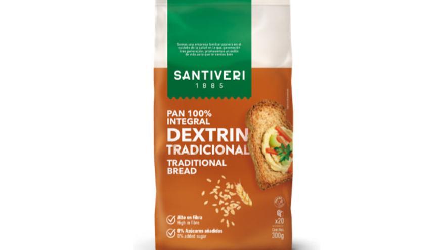 El pan 100% Integral Dextrin Tradicional de la marca Santiveri.