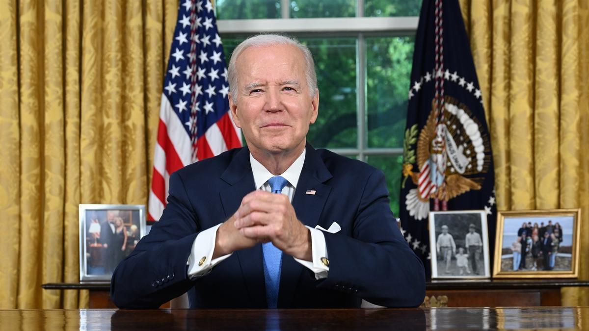 El presidente estadounidense, Joe Biden, en el Despacho Oval de la Casa Blanca.