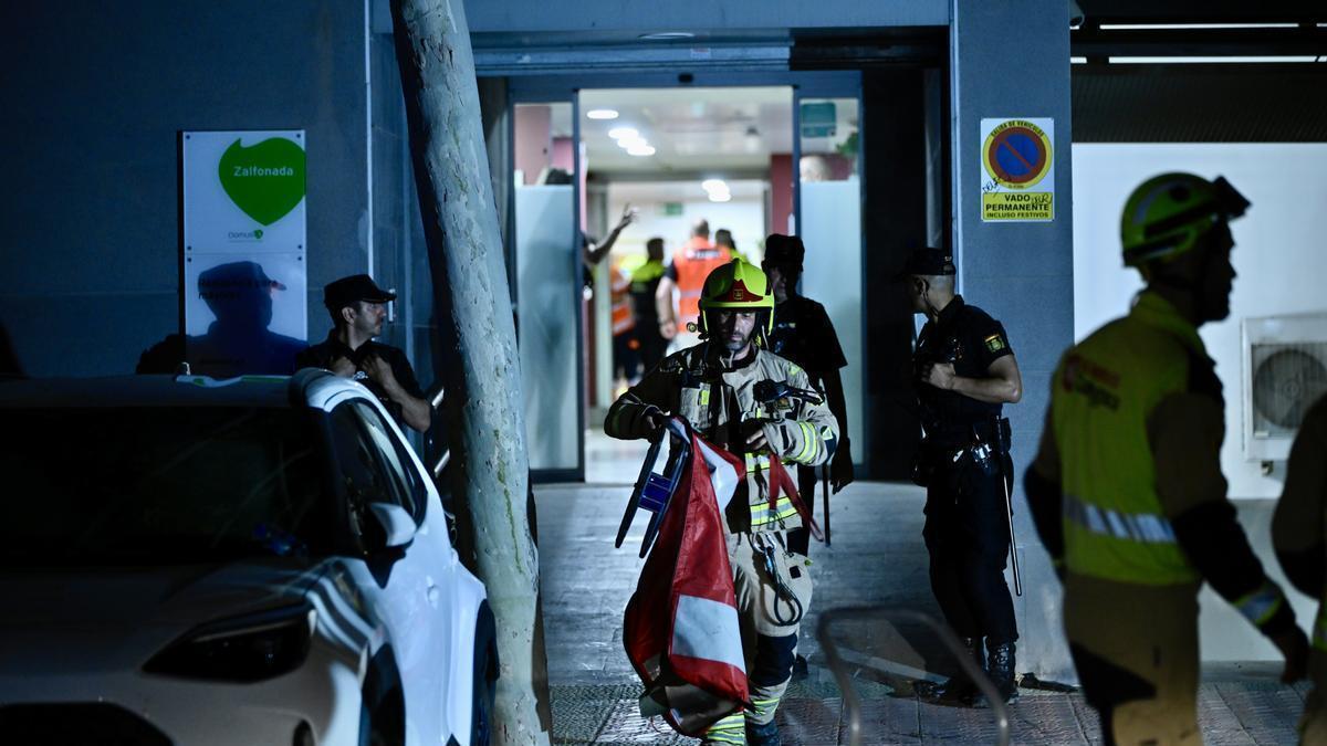 Incendio en la residencia de mayores DomusVi Zalfonada de Zaragoza