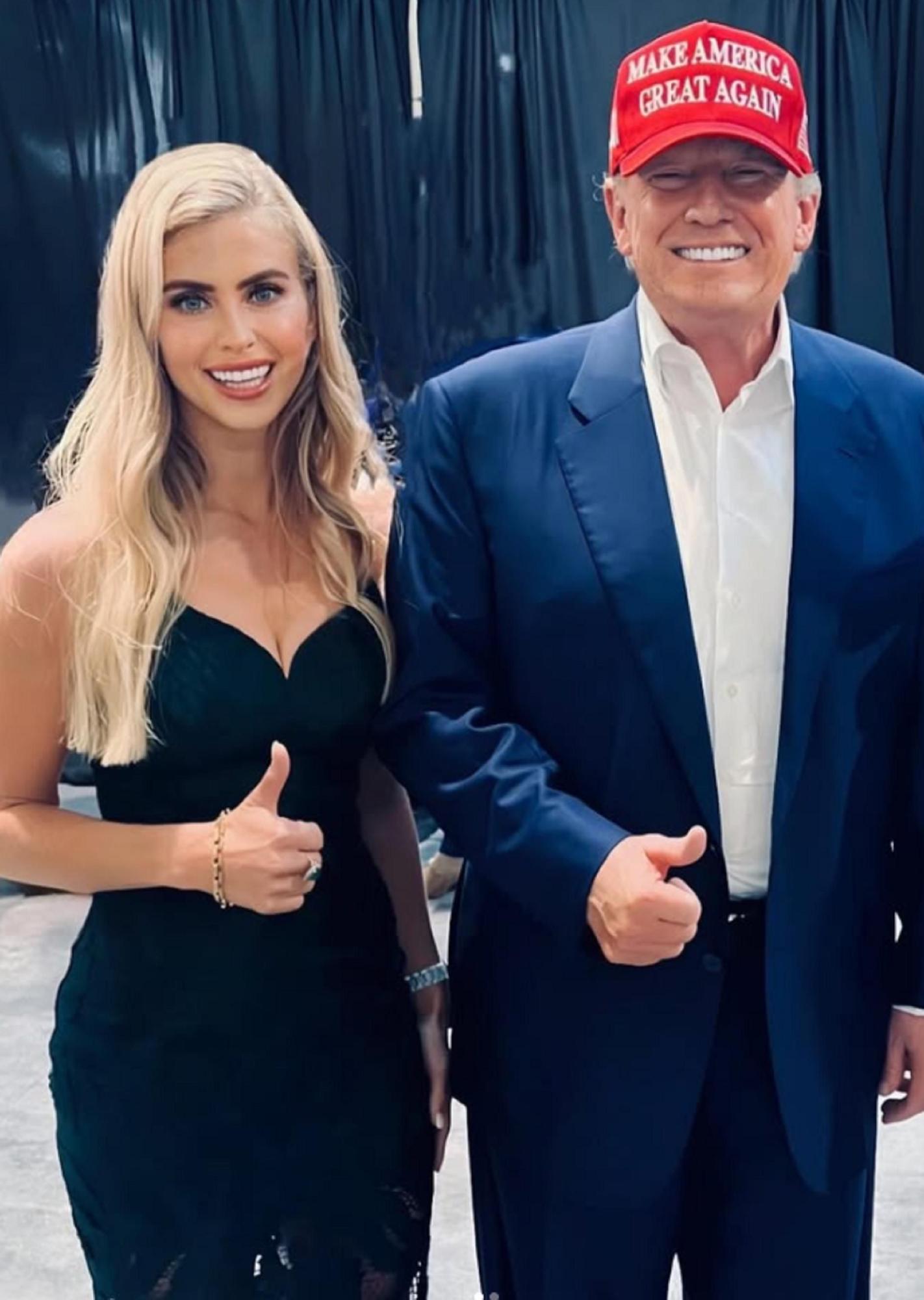 Zacharia, con Donald Trump.