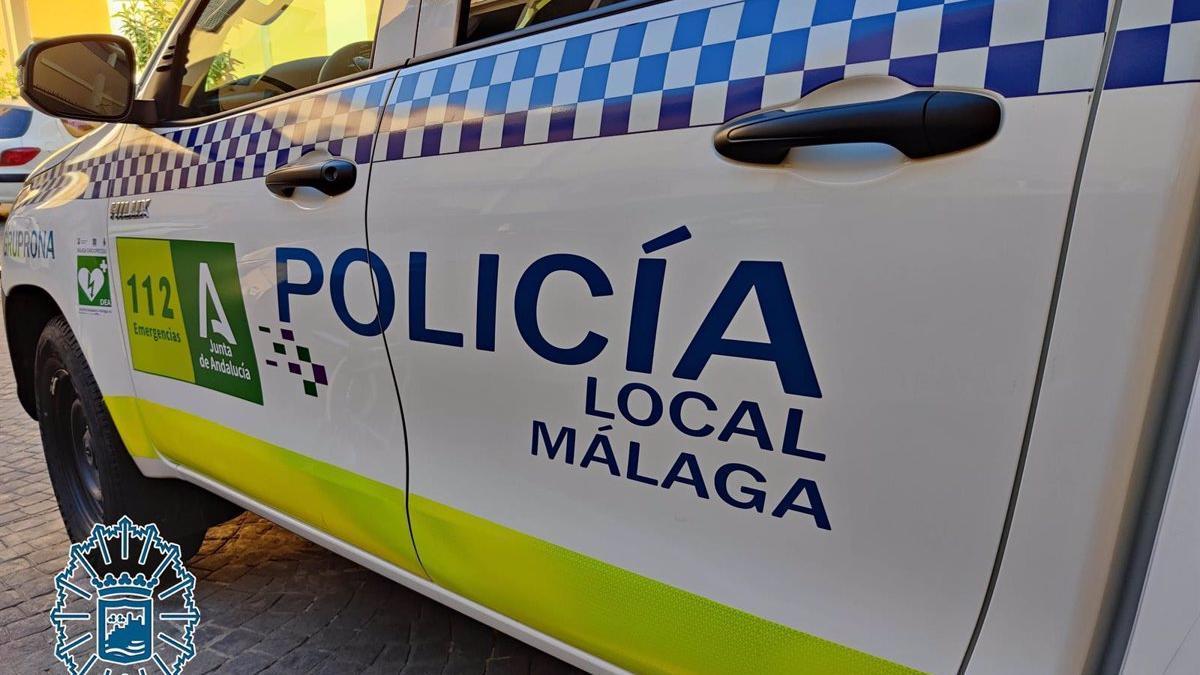 Un vehículo de la Policía Local de Málaga.