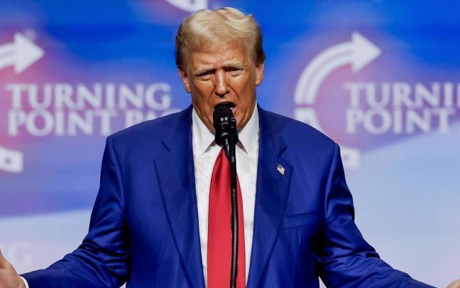 El candidato republicano a la Casa Blanca, Donald Trump, durante un mitin de cara a las elecciones del próximo día 5.