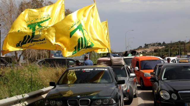 banderas de Hezbolá.