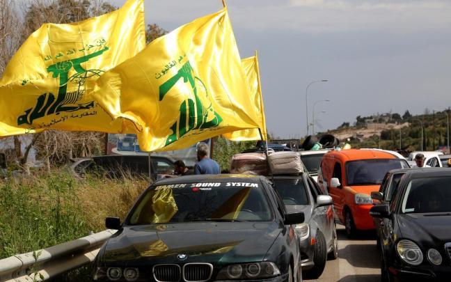 banderas de Hezbolá.