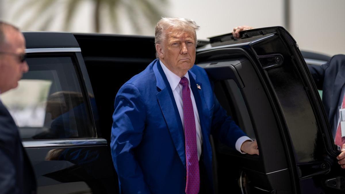 El presidente de Estados Unidos, Donald Trump, en Arabia Saudí.