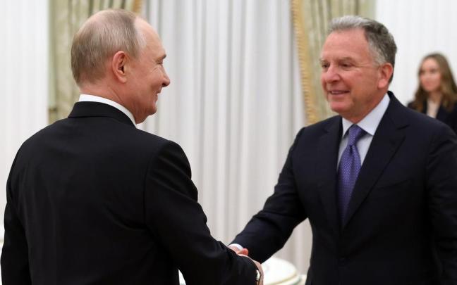 el presidente ruso, Valdimir Putin, recibe al enviado especial estadounidense, Steve Witkoff