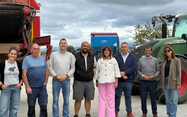 Barredo en las instalaciones de Garlan en Rivabellosa