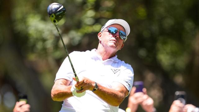 Phil Mickelson, en el LIV Golf, donde en marzo disputó su último torneo.