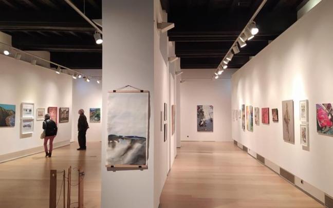 Imagen de una de las exposiciones colectivas protagonizadas por las y los artistas de Beart Elkartea.