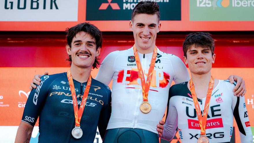 Xabier Mikel Azparren, medalla de plata, debutante en el Tour.
