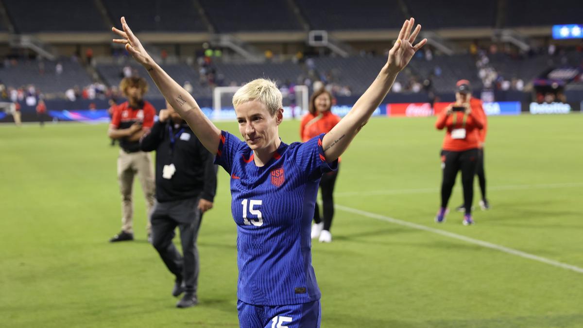 Megan Rapinoe, en su despedida de este domingo con la selección de EEUU.