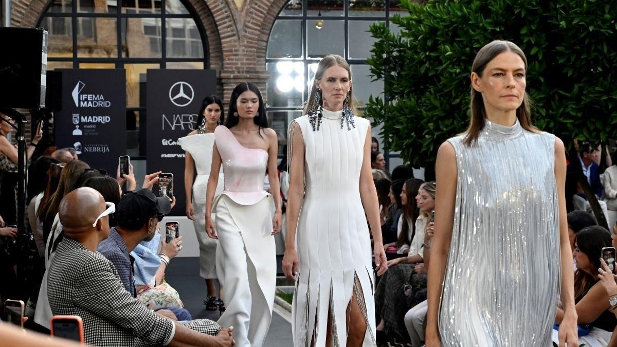 Imagen de un desfile de la última edición de la Mercedes-Benz Fashion Week Madrid.