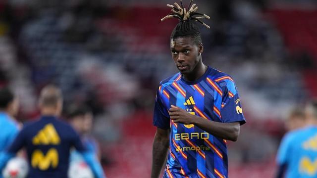 Nico Williams durante un partido de la UEFA Nations League