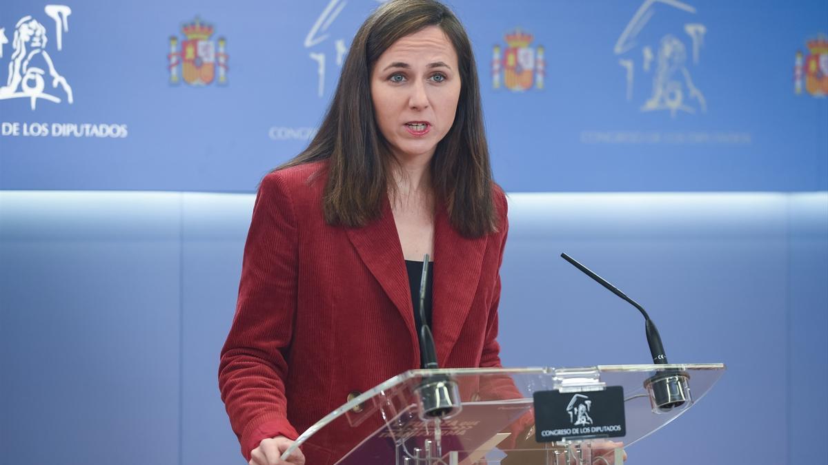La secretaria general de Podemos, Ione Belarra.