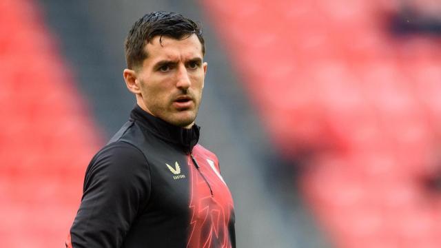 Vivian, durante el calentamiento.