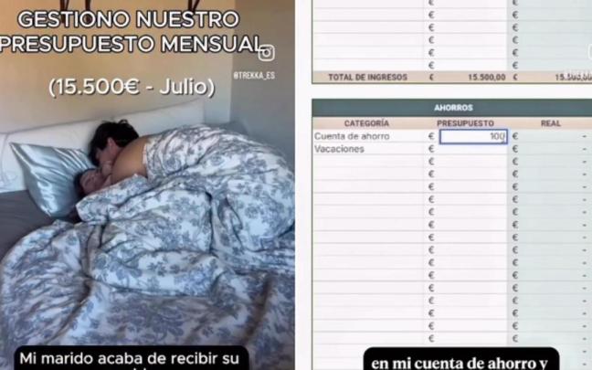 El presupuesto de una pareja que afirma reunir 15.500 euros cada mes está dejando boquiabiertos a cientos de usuarios en redes sociales.