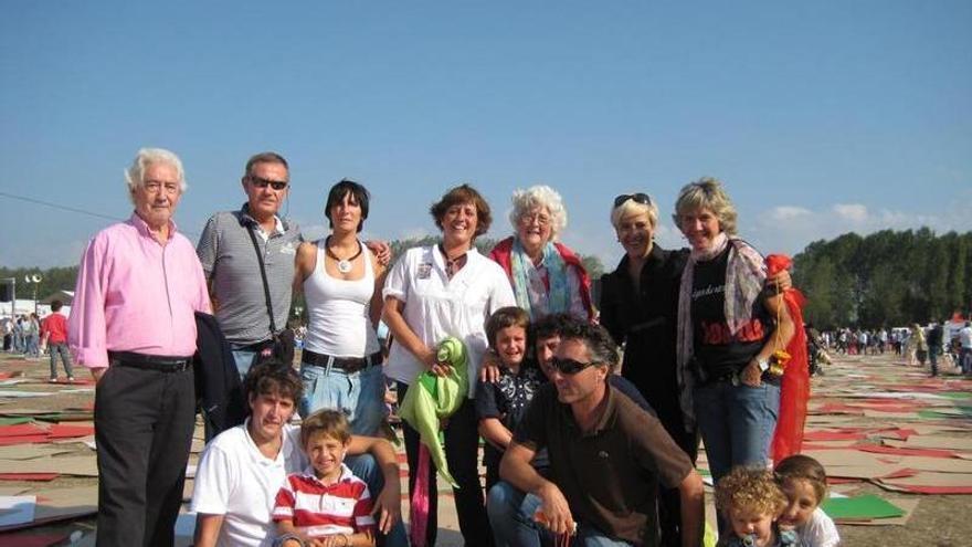 El alderdikide Asier Abasolo disfrutando del Alderdi Eguna.