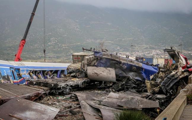 El grave accidente entre dos trenes en Grecia.