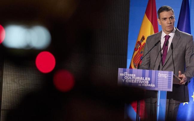 Sánchez clausura la presentación del informe ‘Los sectores culturales y creativos en España. Análisis de su valor económico’.