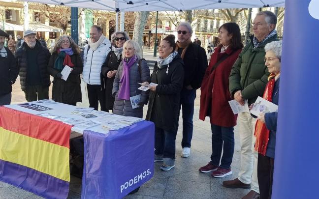 Podemos Euskadi celebra su 11 aniversario "defendiendo en las calles" el derecho a la vivienda.