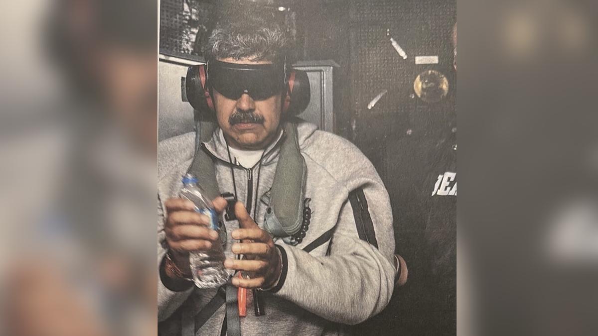 Primera imagen de Nicolás Maduro detenido.