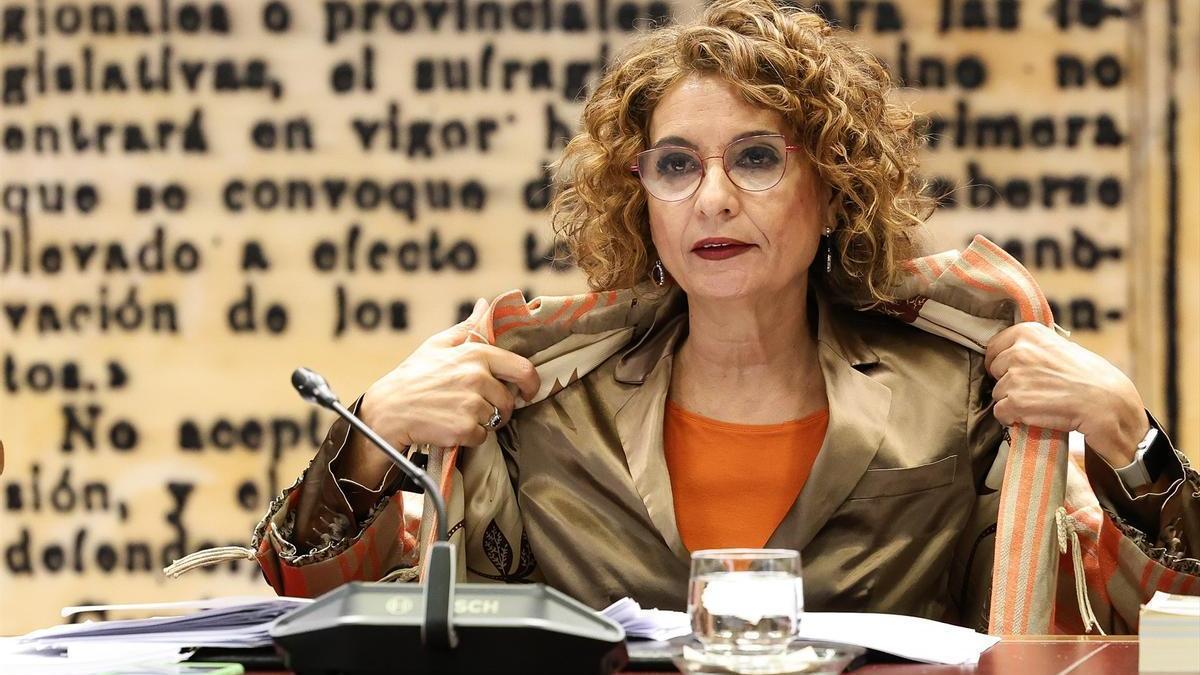 La vicepresidenta primera del Gobierno español y ministra de Hacienda, María Jesús Montero, en una foto de archivo.