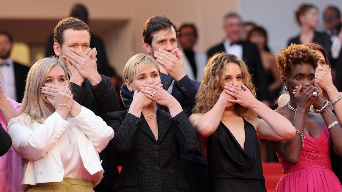 El equipo del cortometraje 'Moi aussi'.
