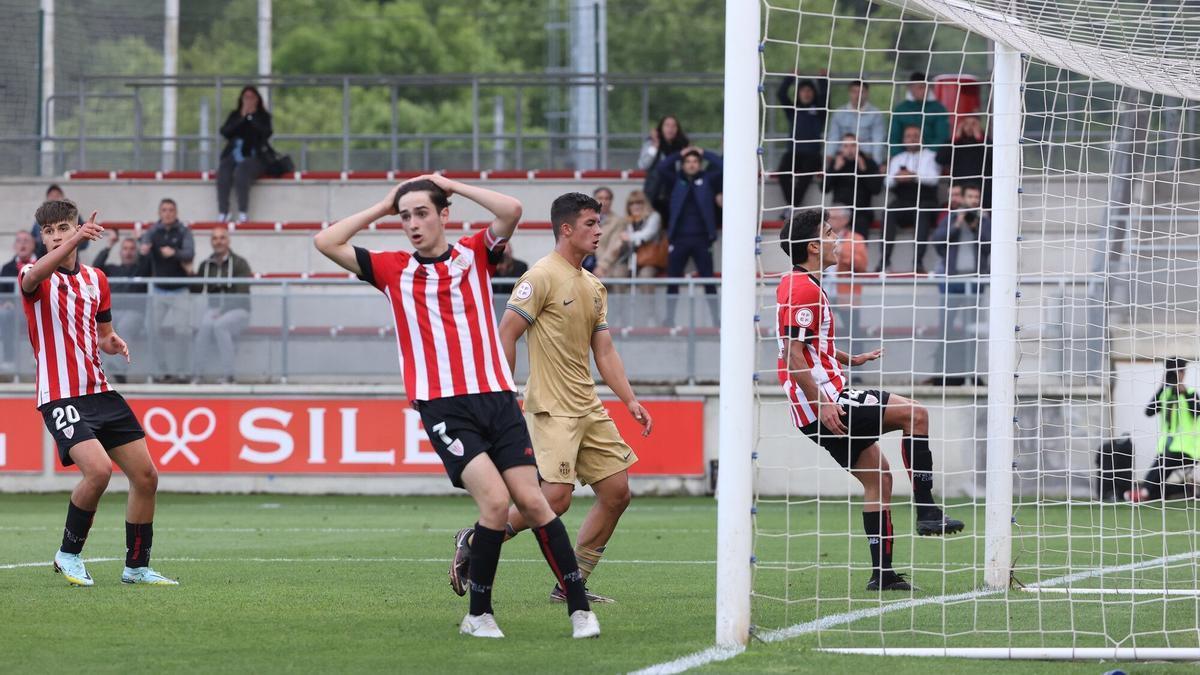 Vicandi lamenta una ocasión fallada ante el Barcelona