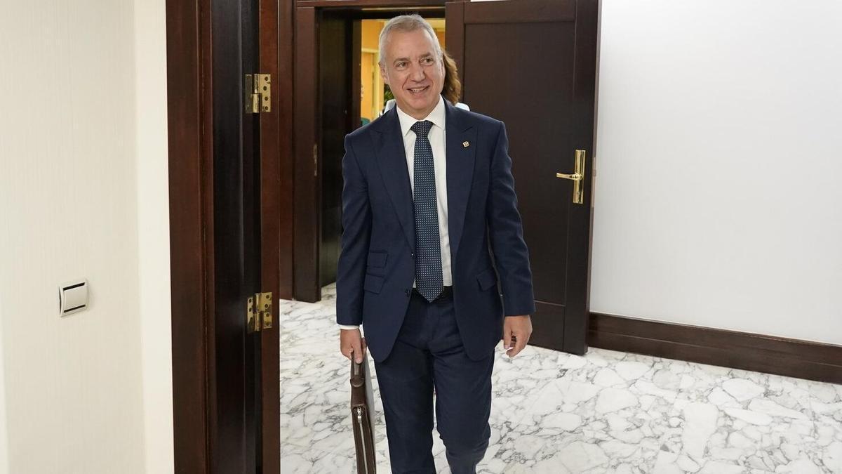 El lehendakari, Iñigo Urkullu, en el Parlamento Vasco