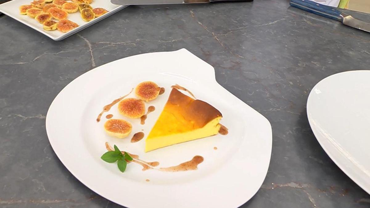 La tarta de queso fresco con higos de Karlos Arguiñano.