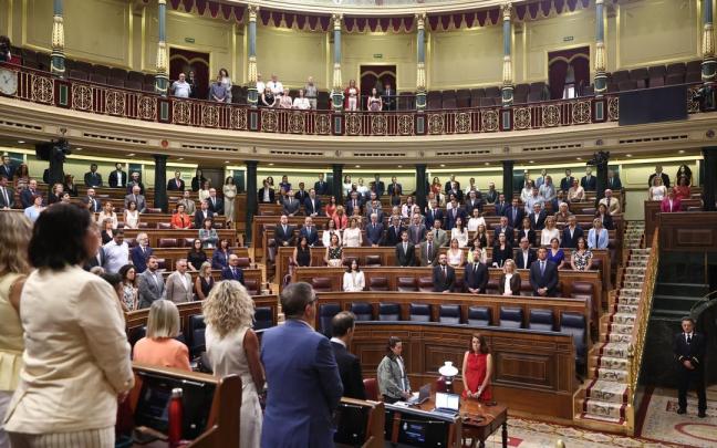 Hemiciclo durante la celebración de una sesión extraordinaria del Pleno del Congreso de los Diputados.