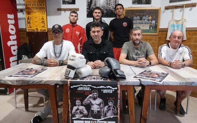 La presentación de la velada de boxeo.