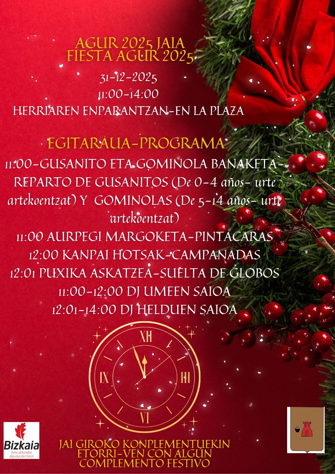 Actividades de la 'Fiesta Agur 2025' de Ugao-Miraballes