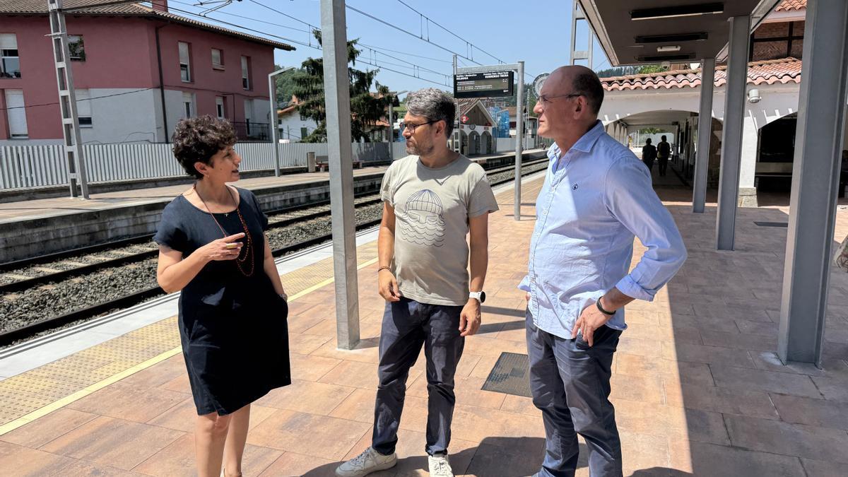 Visita a la estación de tren de Ordizia.