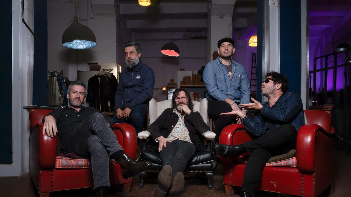 Gorka Bringas y su cuadrilla del rock en una imagen promocional.