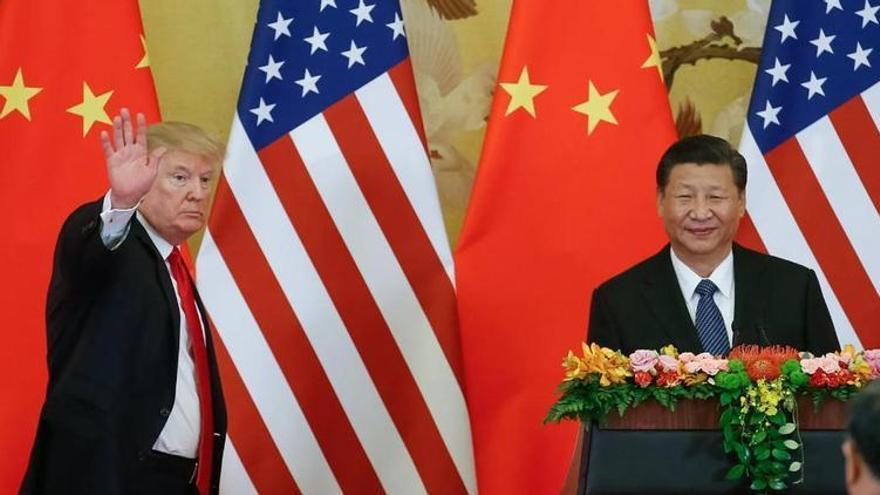 Xi Jinping y Donald Trump durante una cumbre durante el primer mandato del estadounidense.