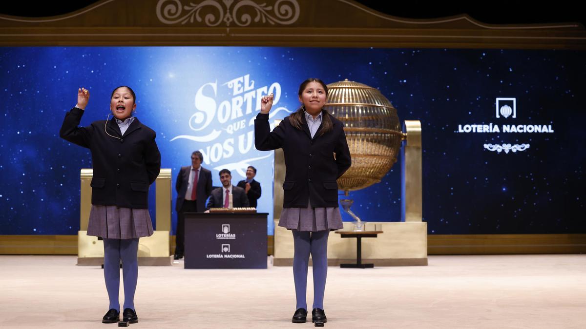 Las imágenes del sorteo de la Lotería de Navidad 2024