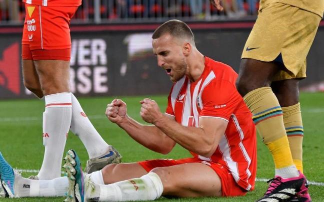 Rodrigo Ely, al término del Almería 1-0 Barça del pasado fin de semana.