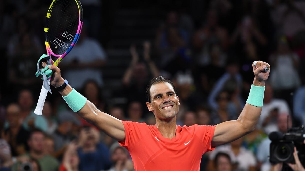 Rafael Nadal celebra la victoria