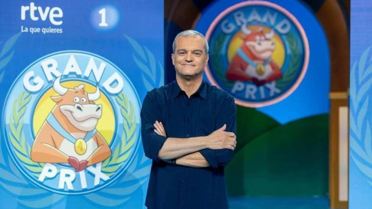 El presentador del 'Grand Prix', Ramón García