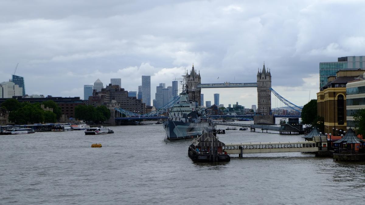 El río Támesis, en Londres.