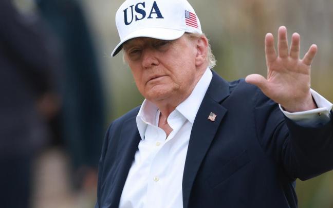 Donald Trump durante su visita a Irlanda