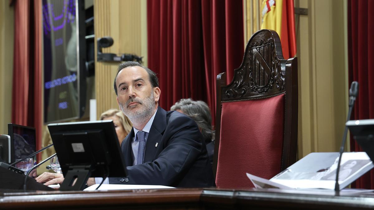 El presidente del Parlamento de Baleares, Gabriel Le Senne, de Vox